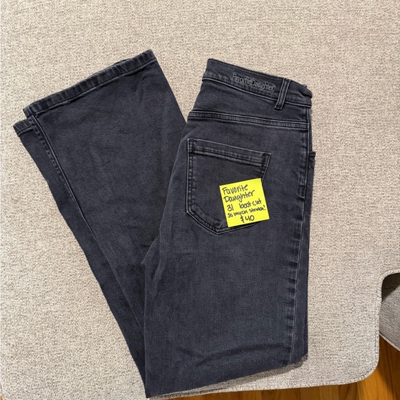 Favorite Daughter Denim - Favorite Daughter Charcoal Denim Pants